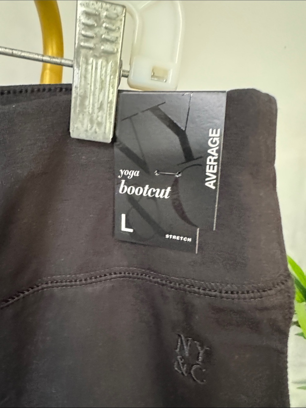 New York & Company Black Stretch bootcut Yoga Pants NWT L - Picture 4 of 16